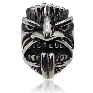 Punk Hawaiian Tiki Totem Tribal Ring